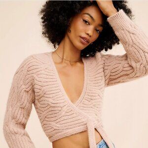 Bishop + Young Cable-Knit Wrap Sweater